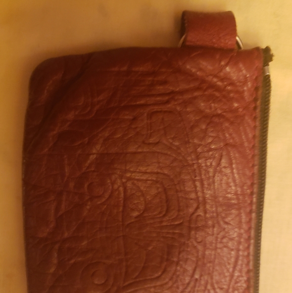 West Coast traditional art leather wallet - Picture 2 of 4